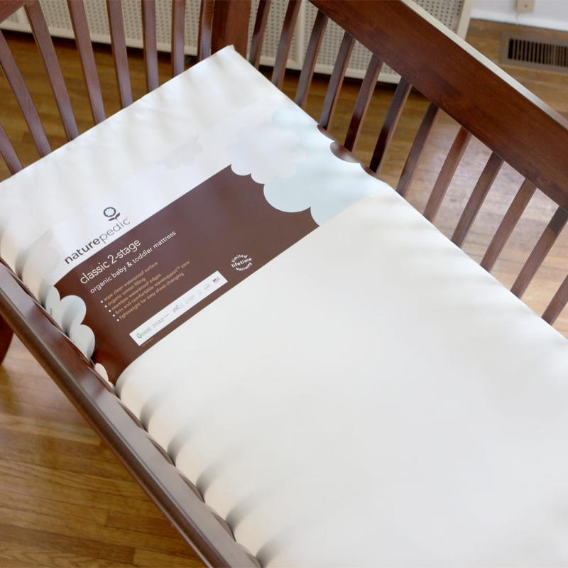 Naturepedic Lightweight Mattress in Pacifica Crib.800.jpg